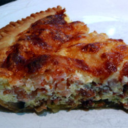 Cheese, Shrimp &amp; Mushroom Quiche