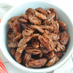 Maple Candied Pecans