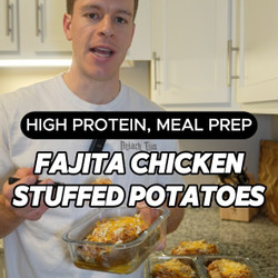 Fajita Chicken Stuffed Potatoes