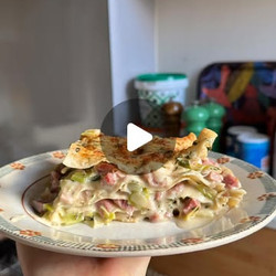 Leftovers Ham And Leek Lasagne