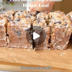 Chocolate Chip Cookie Donut Loaf