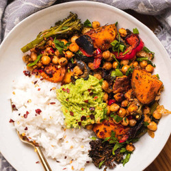 Vegetable And Chickpea Sheet Pan Dinner