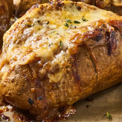 Cheesy French Onion Baked Potatoes