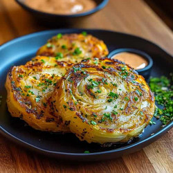 Oven Roasted Garlic Cabbage Steaks