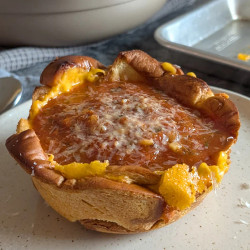 Tomato Soup In A Grilled Cheese Bowl