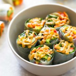 Thai Summer Rolls With Peanut Sauce