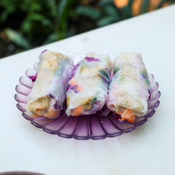 Tofu Spring Rolls With Spicy Coconut Dipping Sauce