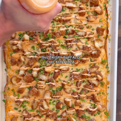 Crispy Buffalo Chicken Pizza