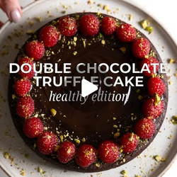 Healthy Chocolate Truffle Cake