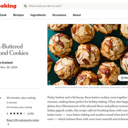 Rum-buttered Almond Cookies
