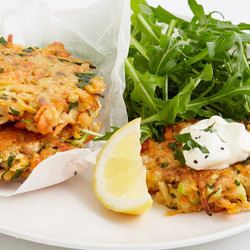 Salmon And White Bean Fritters