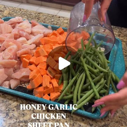 Honey Garlic Chicken Sheet Pan