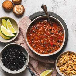 Vegan Mushroom Walnut Chili
