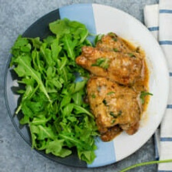 Instant Pot Creamy Cilantro Chicken Thighs