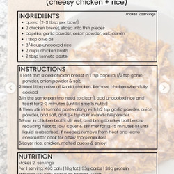 Arroz Con Pollo (Cheesy Chicken + Rice)