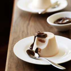 Fratelli Paradiso’s Blood Orange And Campari Panna Cotta With Chocolate Sauce