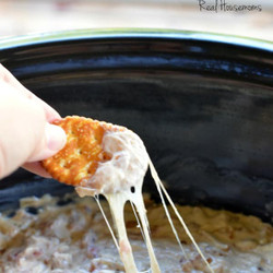Crock Pot Cheesy Bacon Onion Dip