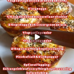 Everything Bagel Mini Egg &amp; Cottage Cheese Cups