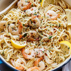 Browned Butter Shrimp Scampi