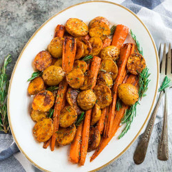 Roasted Potatoes And Carrots
