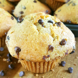 Bakery Style Sour Cream Chocolate Chip Muffins