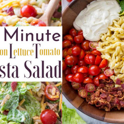 15 Minute Blt Pasta Salad ~ Easy 15 Minute Dinner