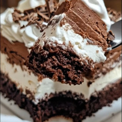 Decadent Triple Chocolate Mousse Cake
