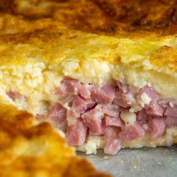 Impossible Ham And Swiss Pie