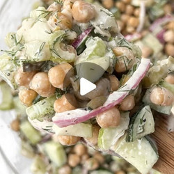 Creamy Dill Pickle Chickpea Salad