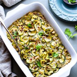Keto Green Chile Tuna Casserole (with Zucchini Noodles )