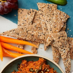 Gluten-free seeded crackers