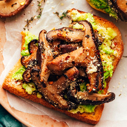 Mushroom Avocado Toast