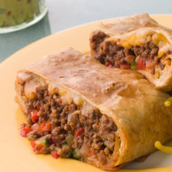 Baked Beef Chimichanga