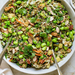 Quinoa Edamame Salad With Sesame-ginger Dressing