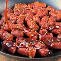 Honey Bbq Smoked Hotdog Pinecones