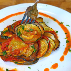 Easy Ratatouille With Roasted Tomato–onion Sauce