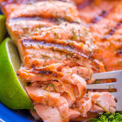Grilled Salmon Recipe With Garlic Lime Butter