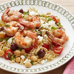 Mediterranean Orzo With Shrimp