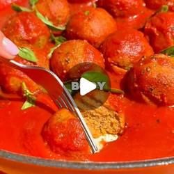 Italian-style Chickpea And Rice Meatballs In Tomato Sauce