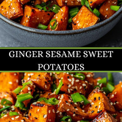 Ginger Sesame Sweet Potatoes