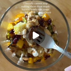 Dijon Maple Chicken Harvest Bowl