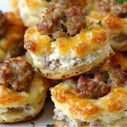 Sausage And Cream Cheese Biscuit Bites