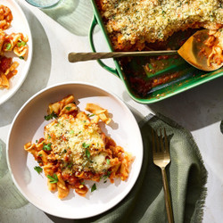 Dump And Bake Chicken Parmesan Casserole