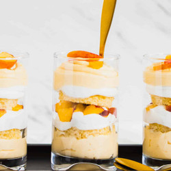 Peach Mousse Trifle