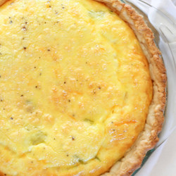 Green Chile Quiche