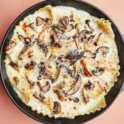 Skillet Mushroom Lasagna