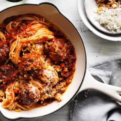 Meatballs Braised In Tomato Sauce Recipe