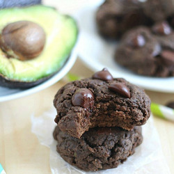 Double Chocolate Avocado Cookies
