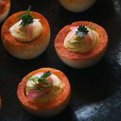 Sous Vide Deviled Eggs