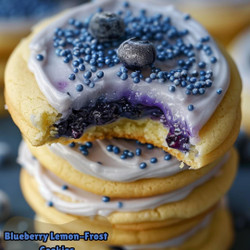 Blueberry Lemon-Frost Cookies